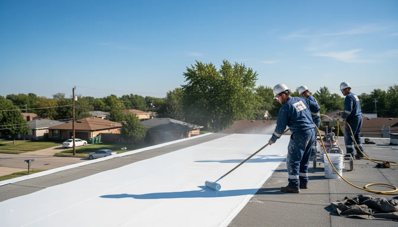 Commercial roof coating in Petersburg, IL near me